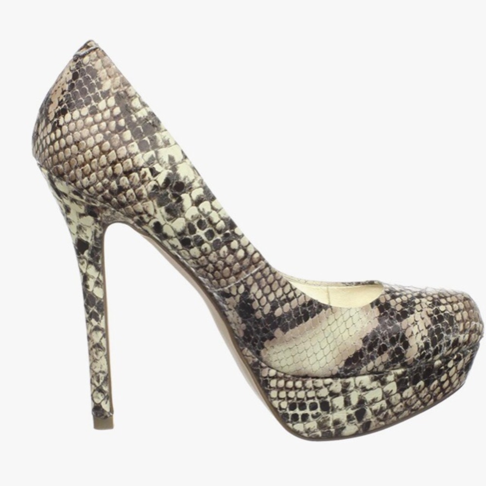 Steve Madden Tan Bevv-snk Platform Pump